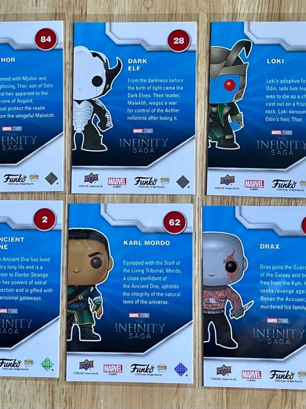 Marvel cards are